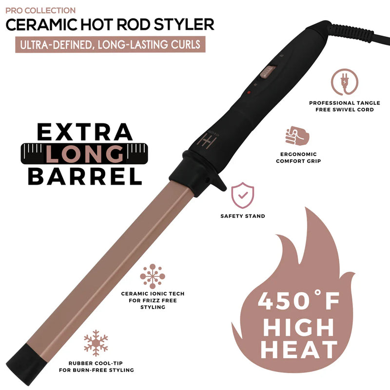 Hot & Hotter Ceramic Hot Rod Styler 1"