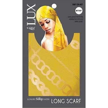 Lux by QFITT Silk Long Scarf