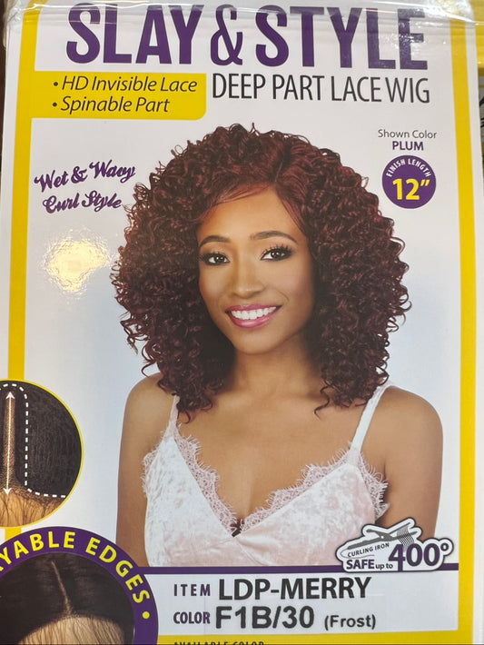 Slay & Style Deep Part Lace Wig- LDP-MERRY