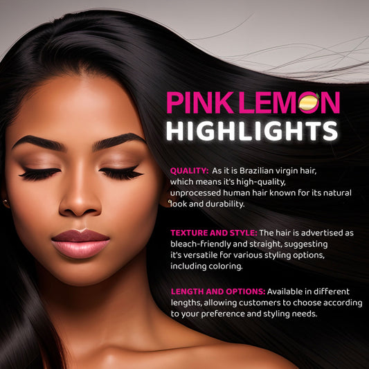 Pink Lemon 15A 3X Bundles 100% Unprocessed Remi Hair