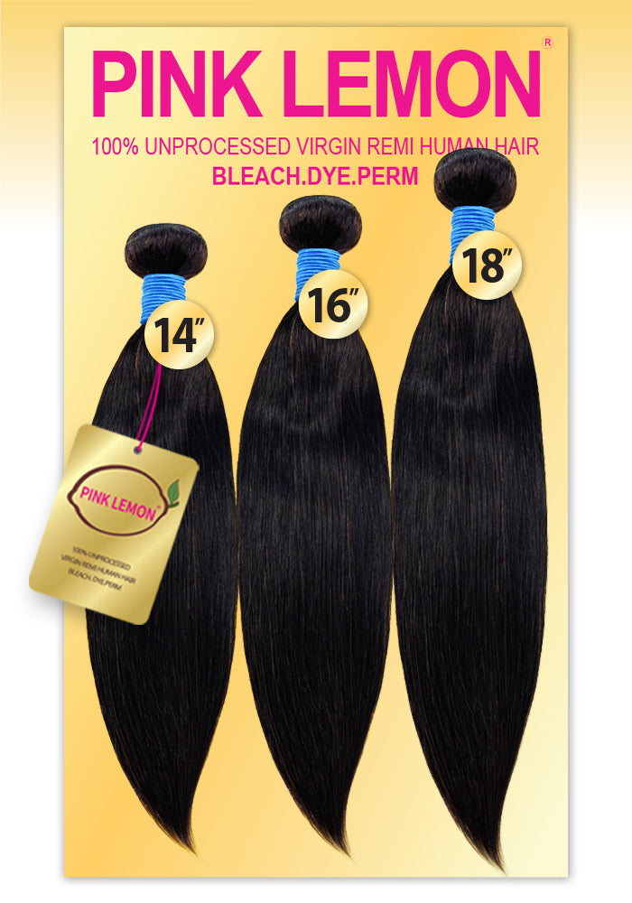 Pink Lemon 15A 3X Bundles 100% Unprocessed Remi Hair